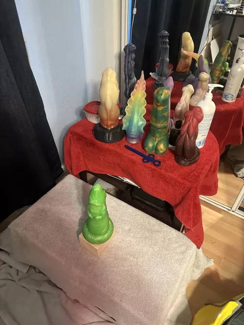 Someone asked me to take a pic of how i set up repurposed furniture