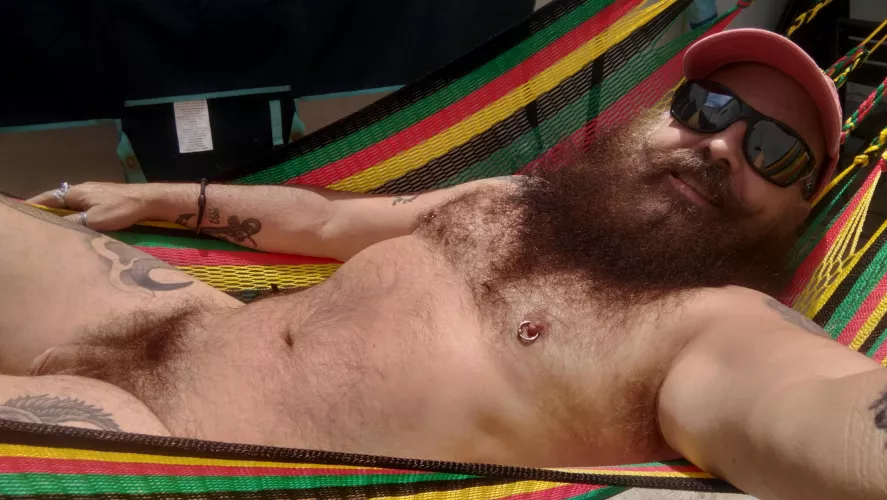 Enjoying the sunshine.