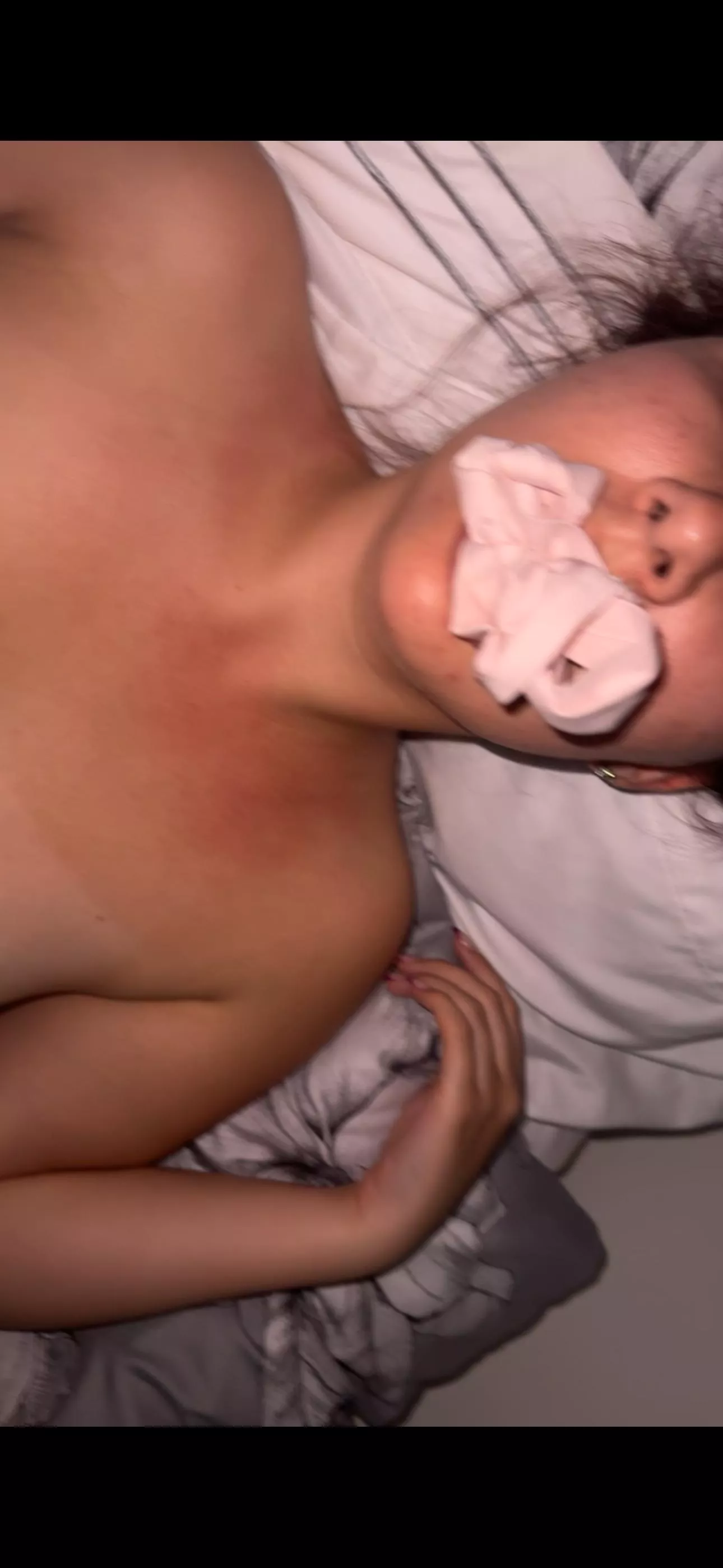 Getting fucked with my panties in my mouth 😫