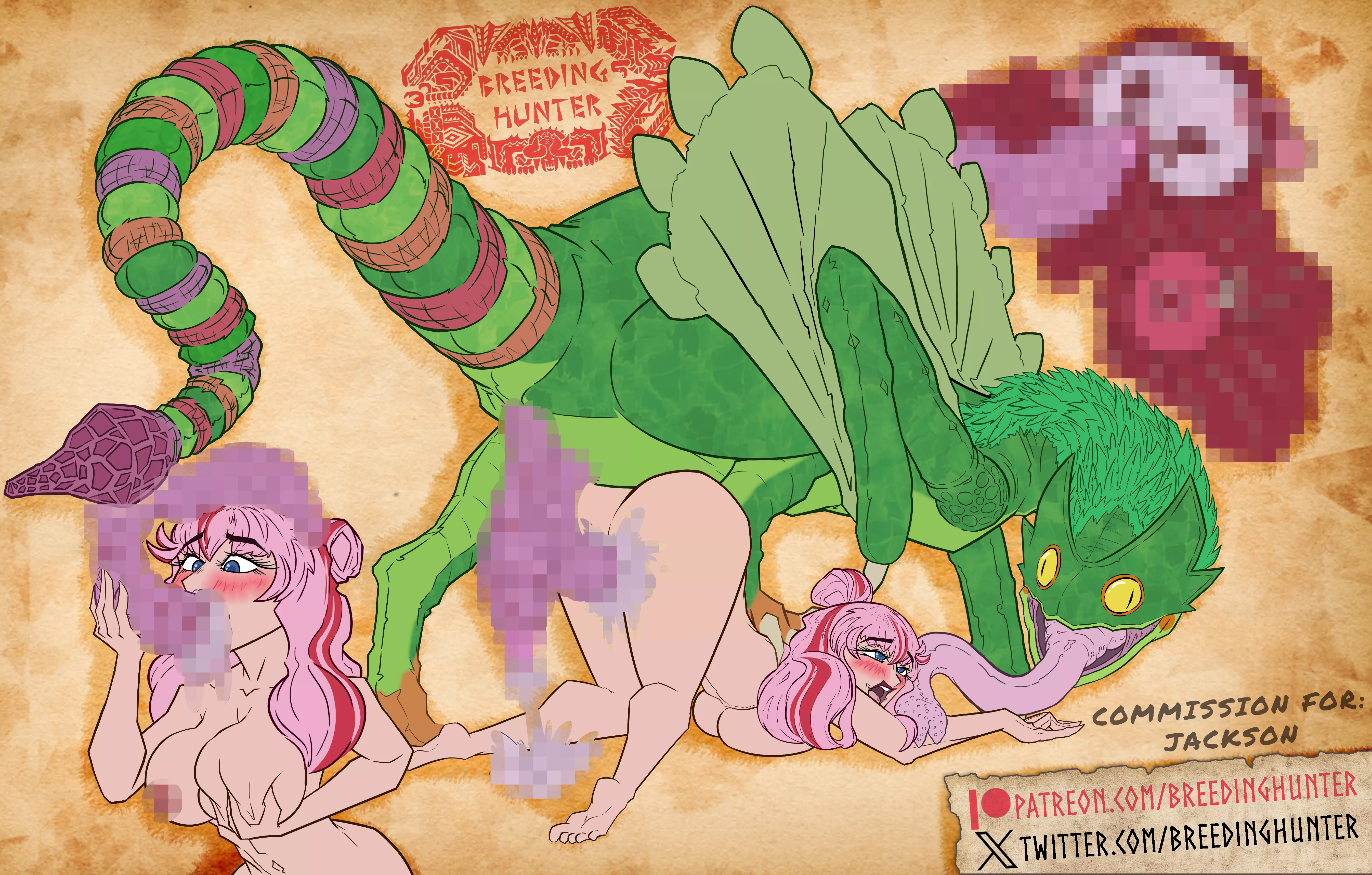 Googly-Eyed Green Lover | (Pukei-Pueki by Breeding_Hunter)