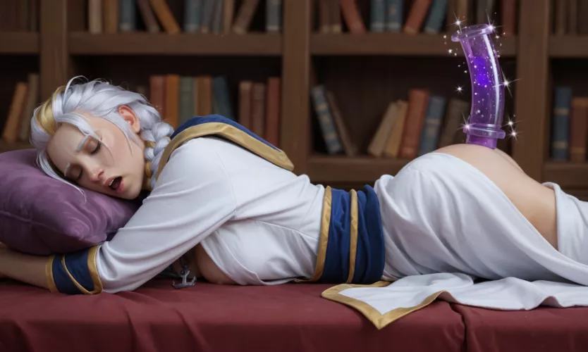 Jaina practicing conjuration and telekinesis