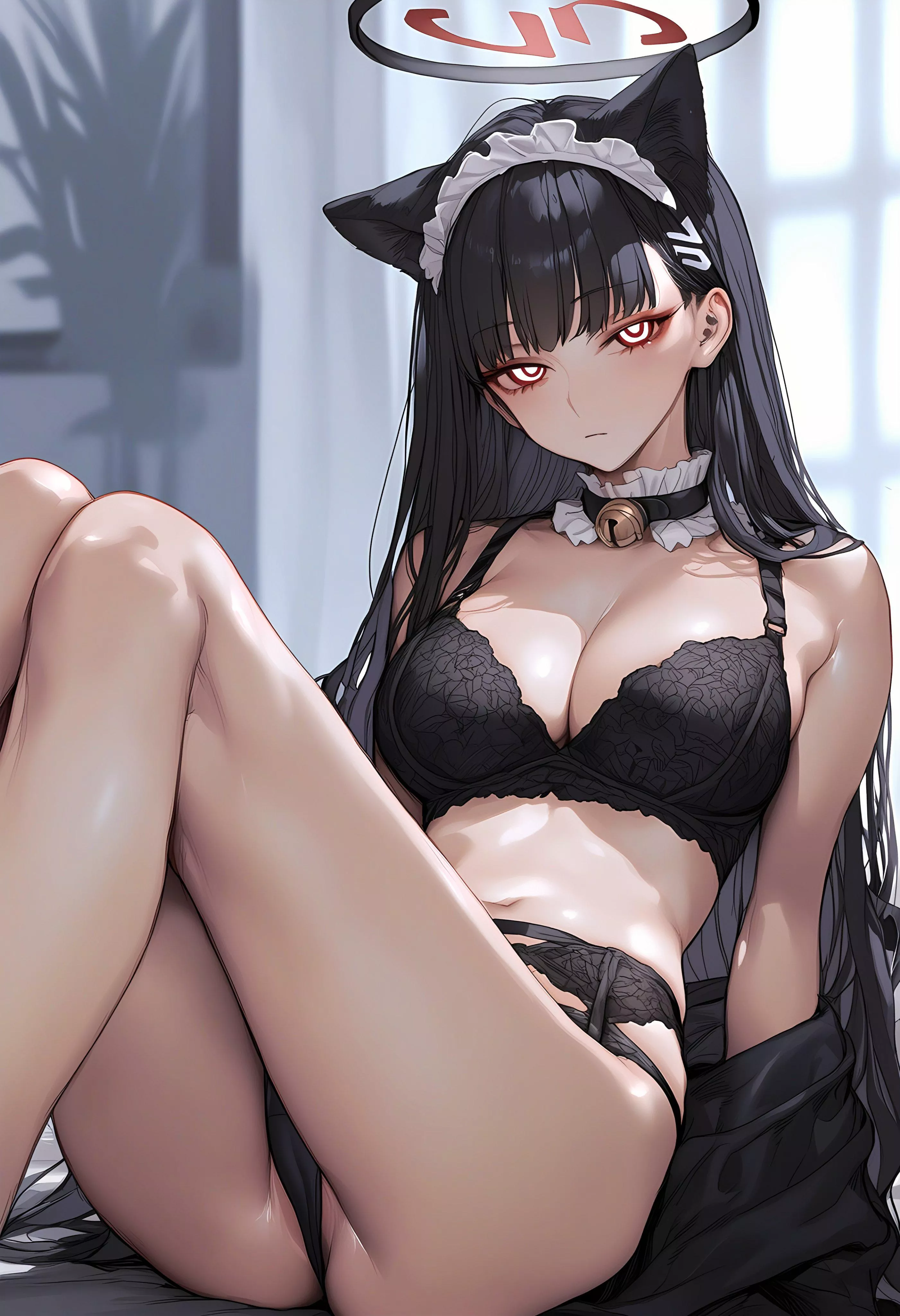 Lingerie Neko Maid Rio [Blue Archive]