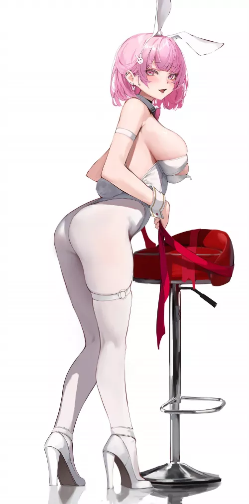 Pink Hair Bunny Thighs