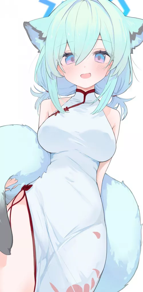 Shigure has a super fluffy tail!