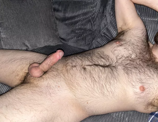 (33) This couch is too small, you'll have to sit on my lap