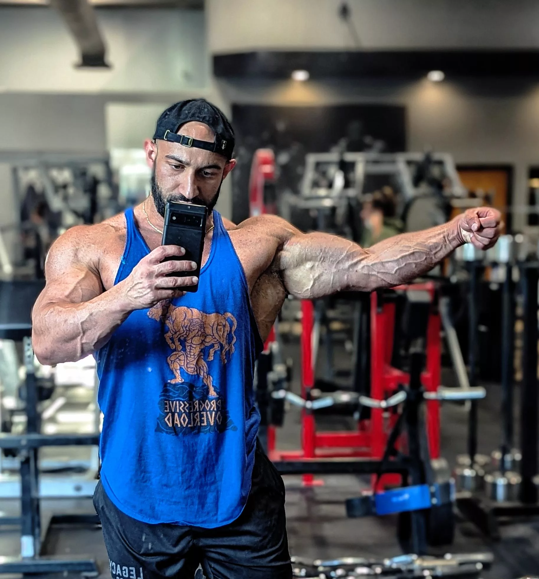 Gym Pump On Back Day