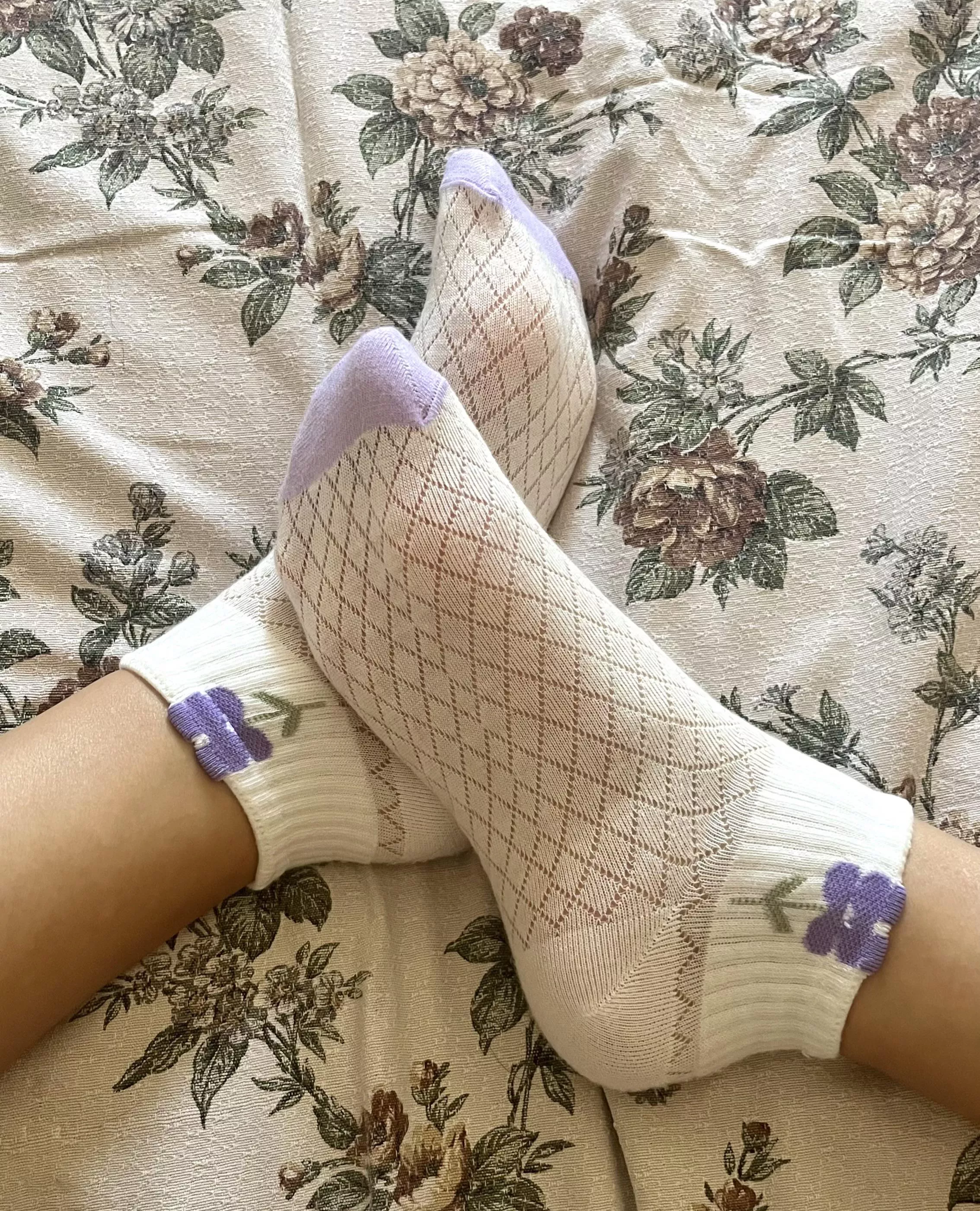 How would you rate my new socks?💜 ready for the rest of the day