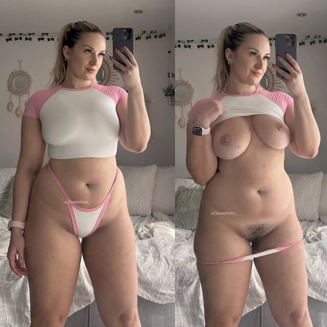 My new bikini looks great on and off 