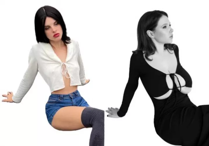 One of the two is not likely to have sagging breasts but i immensely prefer the other ......