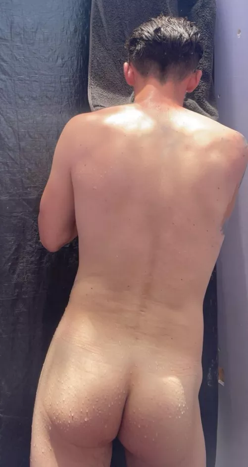 Outdoor showers are the best 