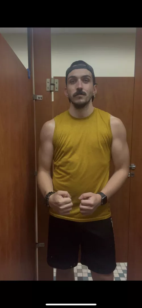 Someone said hi at the gym so I ran and hid