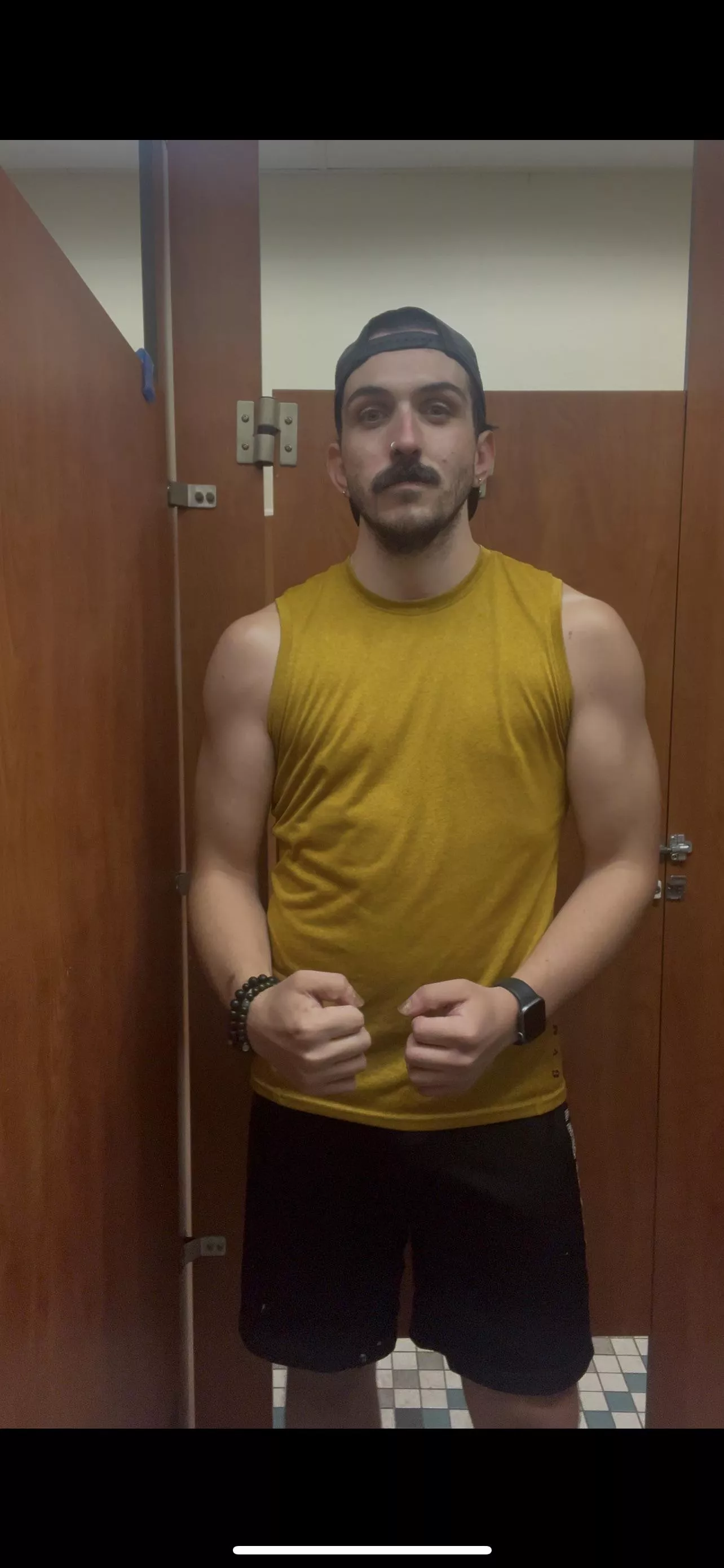 Someone said hi at the gym so I ran and hid