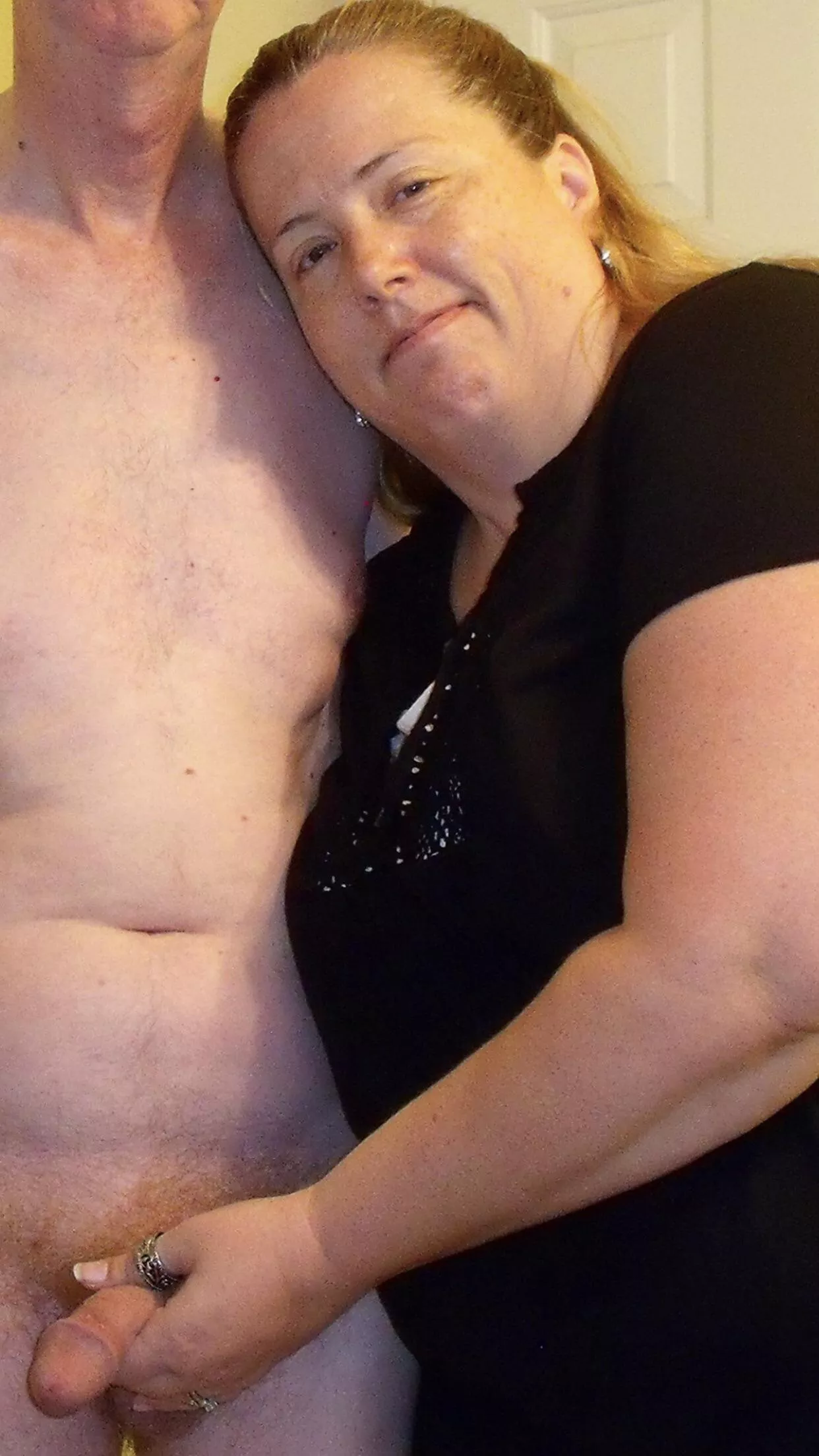 Holding for the camera!