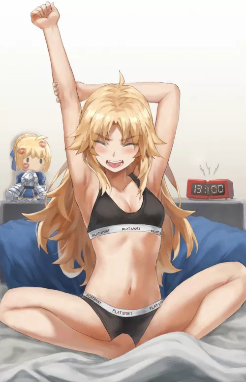 Mordred wakeup from a good dream
