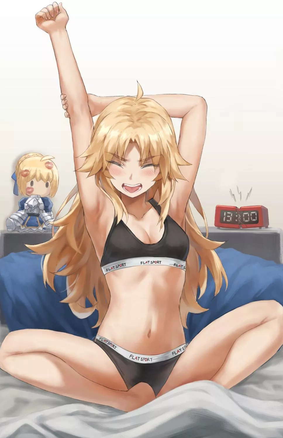 Mordred wakeup from a good dream