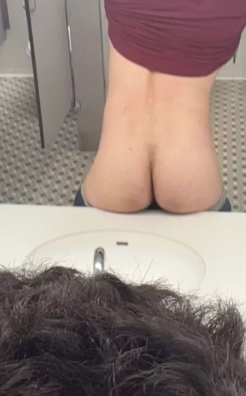 Snuck A pic in my grad school bathroom 