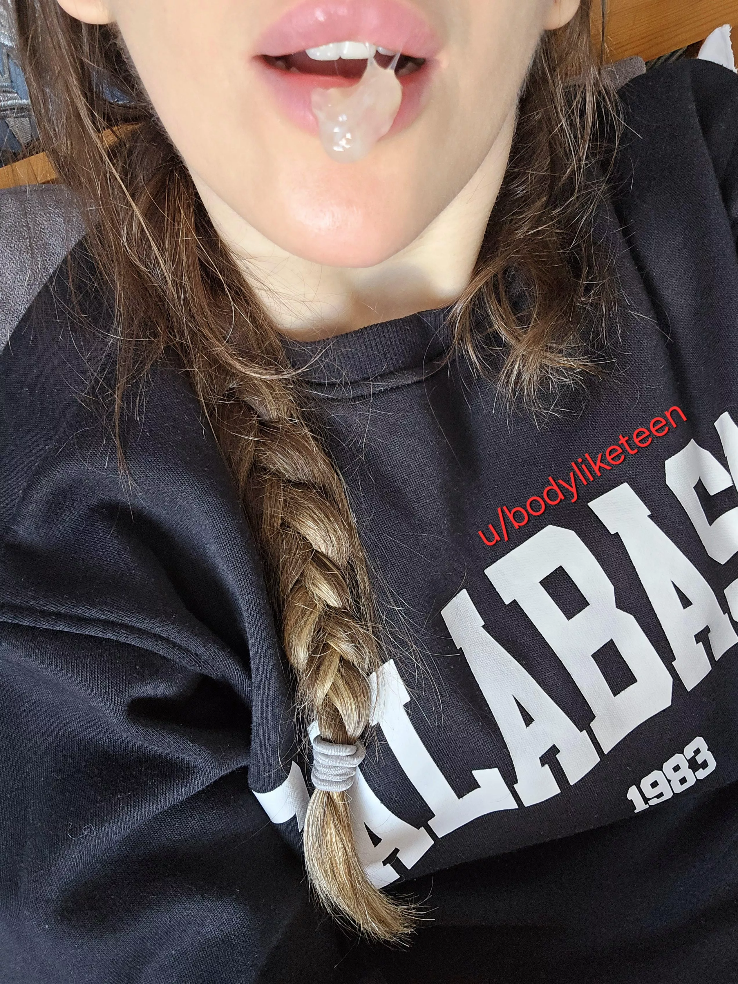 Wanna kiss me when I have grool on my mouth? I am sure my grool is bigger than you expected :) 