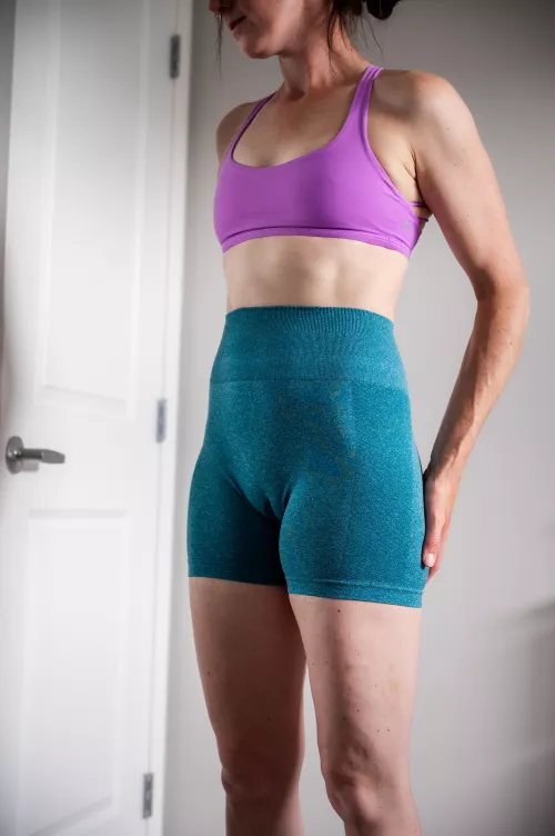 I love showing the outline of my pussy