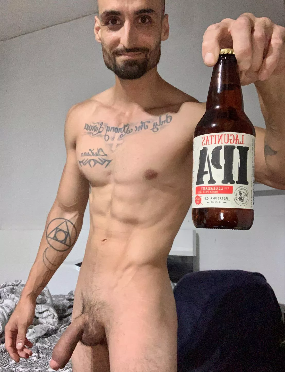 Its hot outside , have a beer [m]