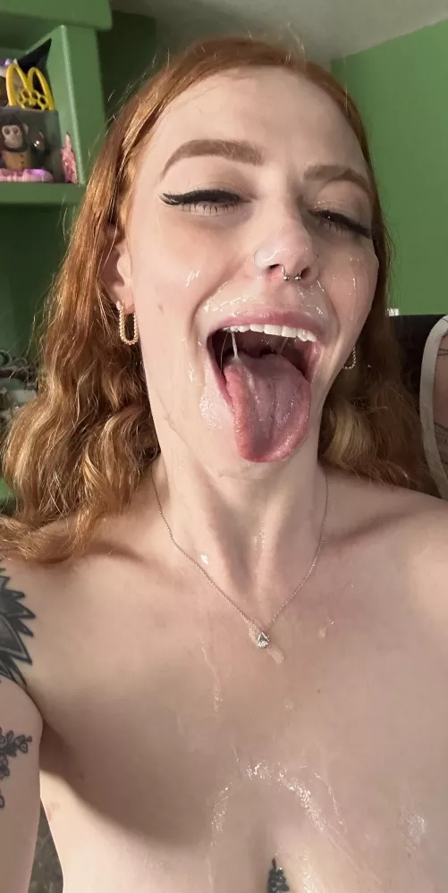 Just a cum covered smile 