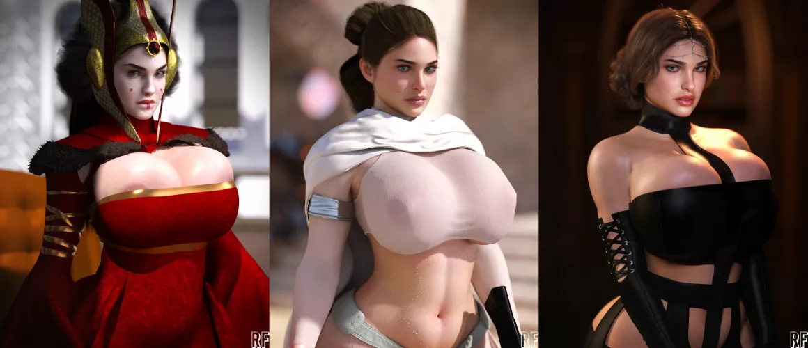 Padme with different styles (Rude)
