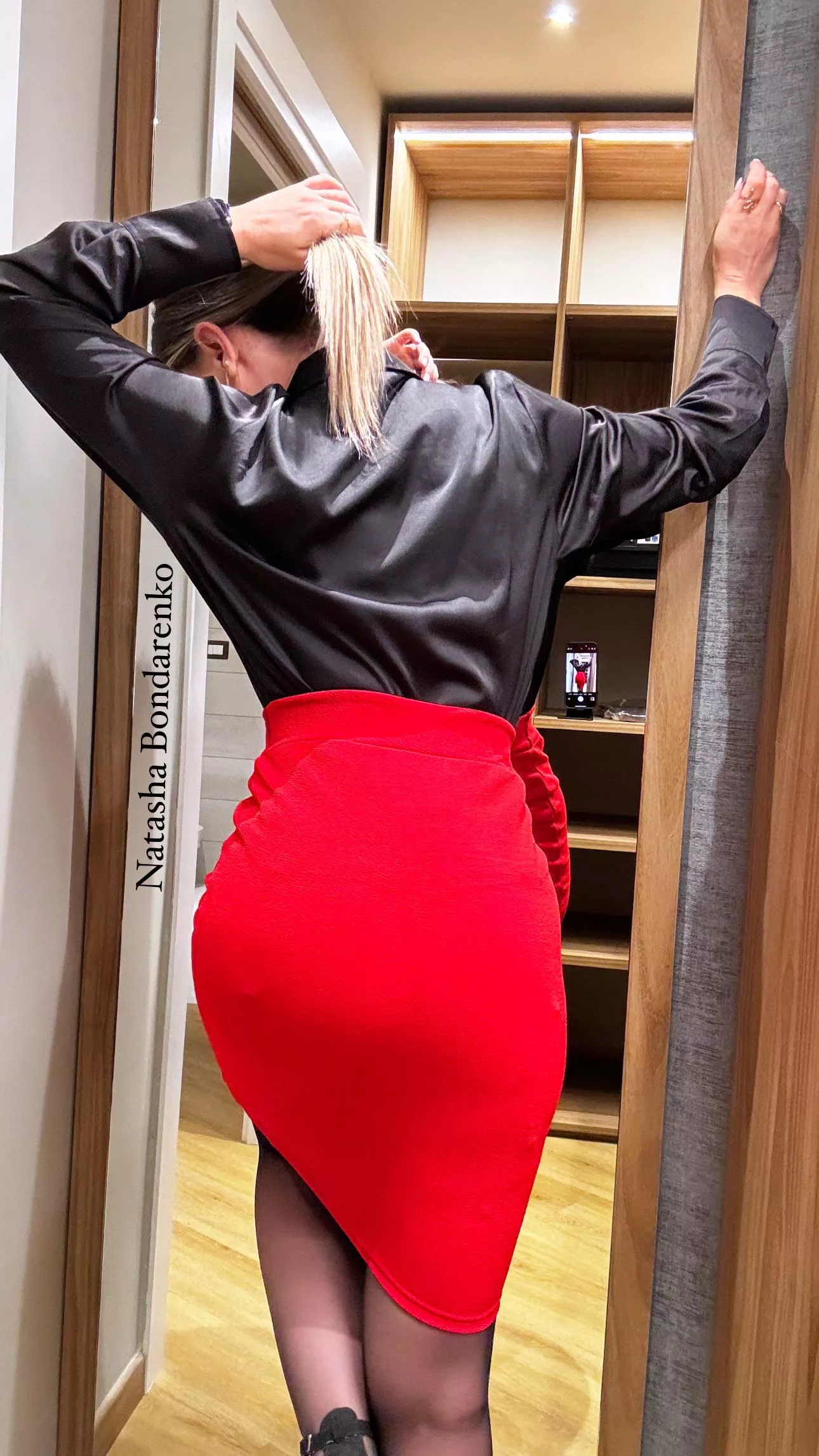 Ready for work… selfie mood 