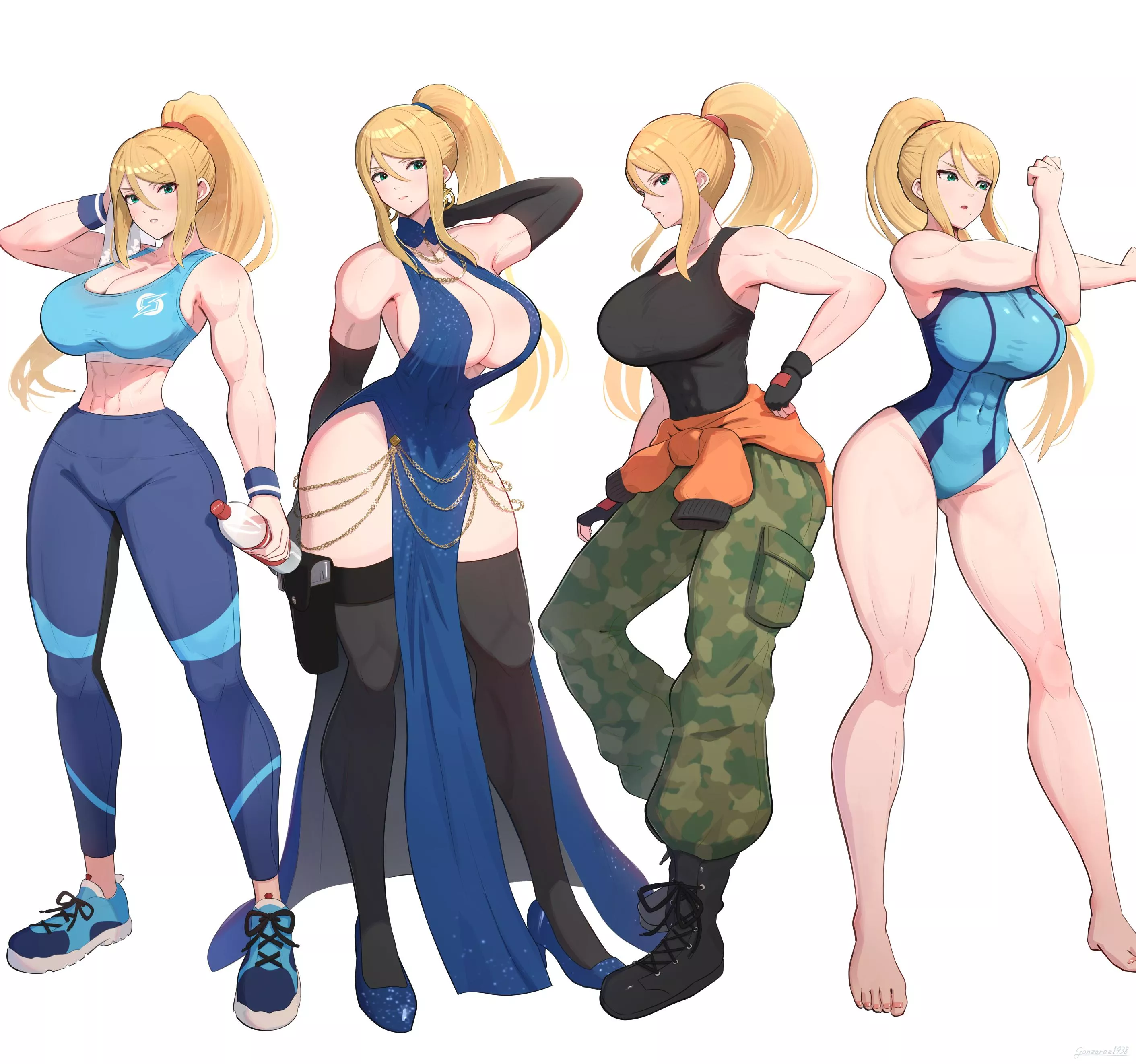 Samus' Outfits (Gonzarez) [Metroid]