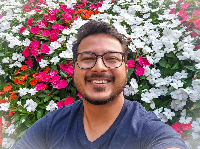 Some flowers and a smile!