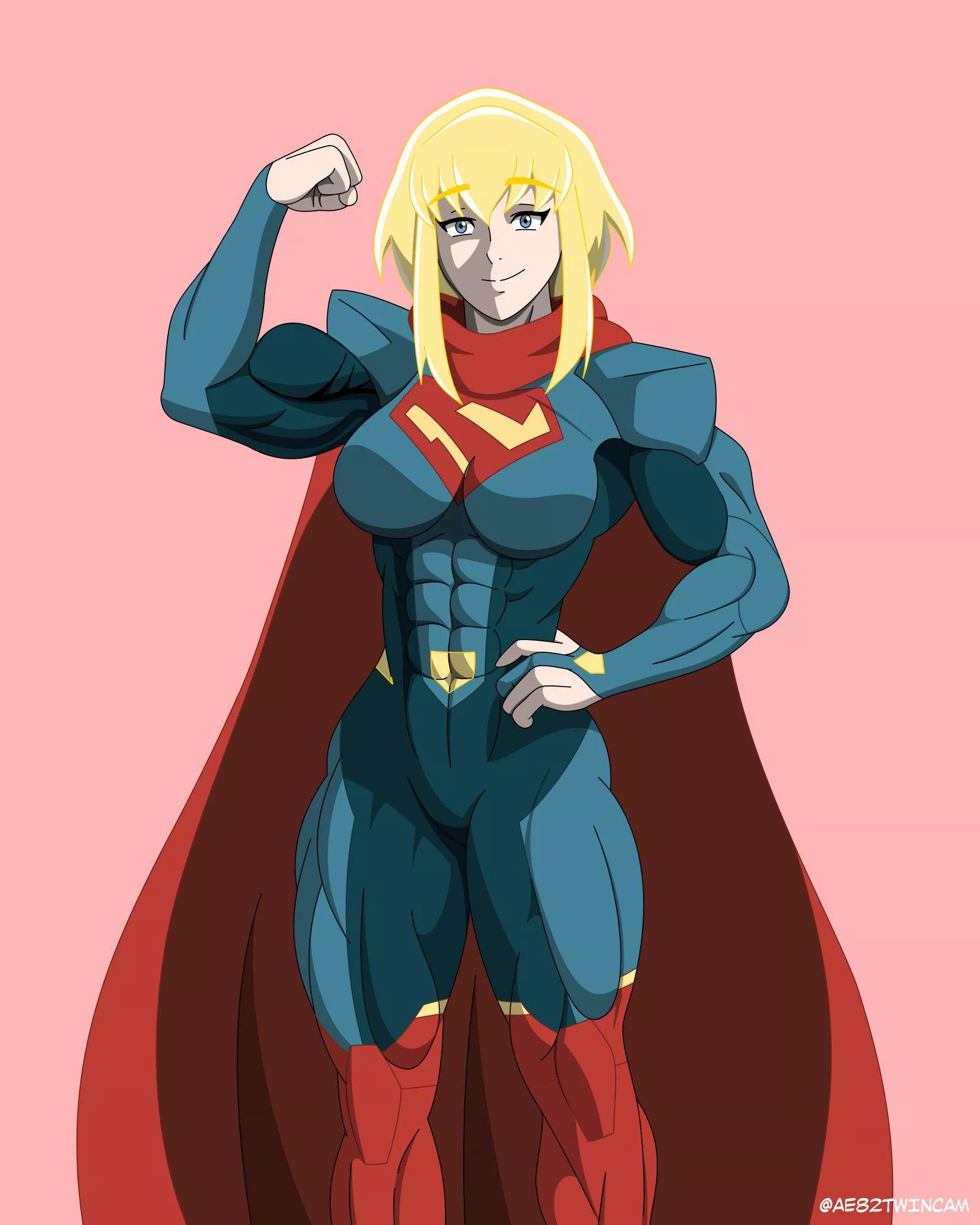 Supergirl flexing [ae82twincam]