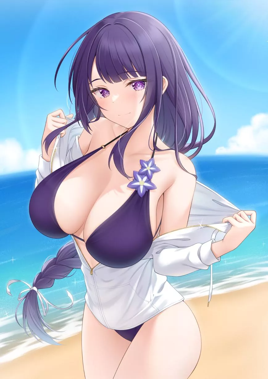 Swimsuit Raiden [Genshin Impact]