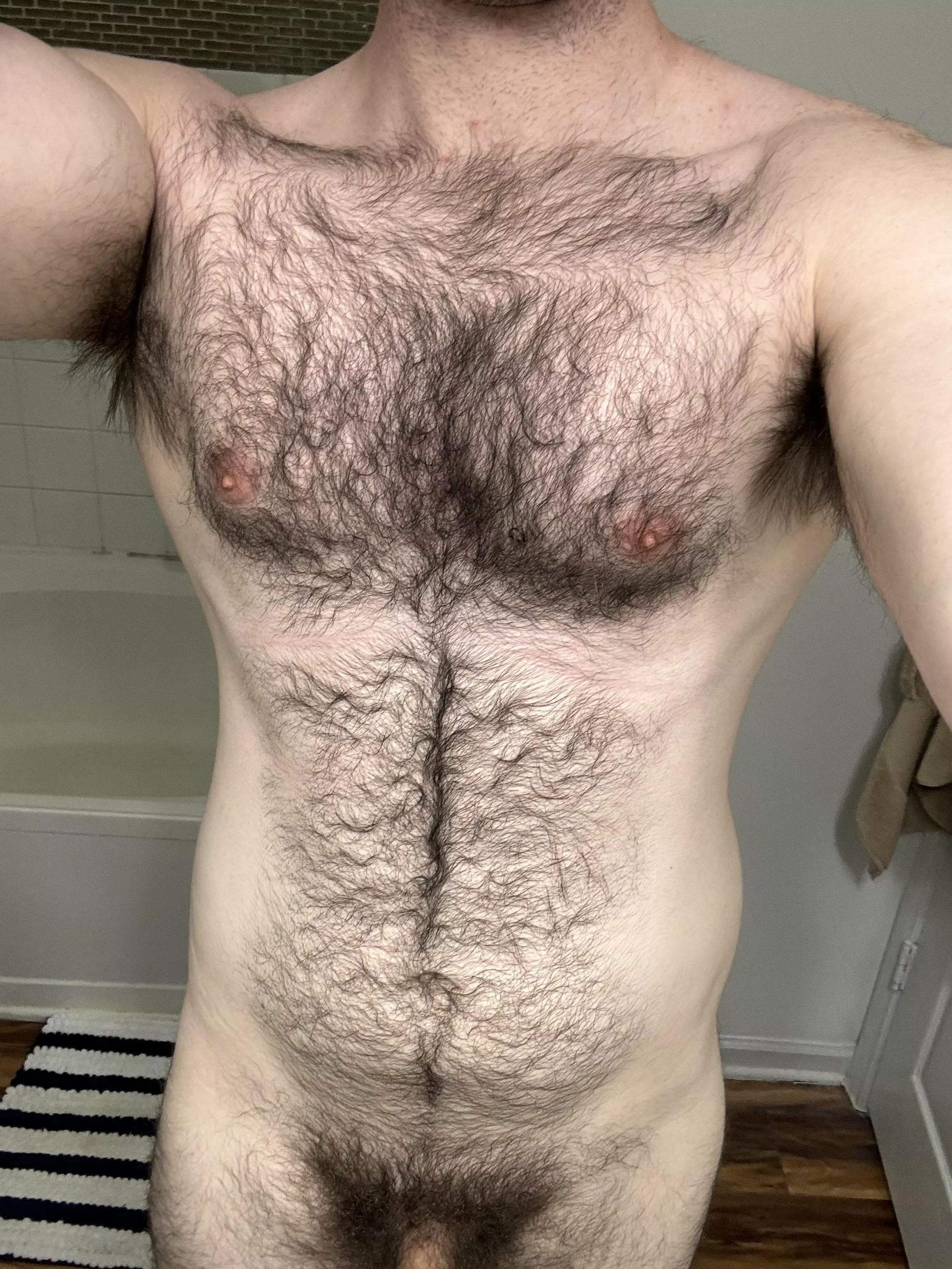 The hair feels thick today