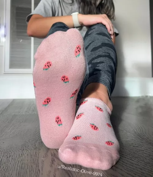 Wake up to my cute socks!