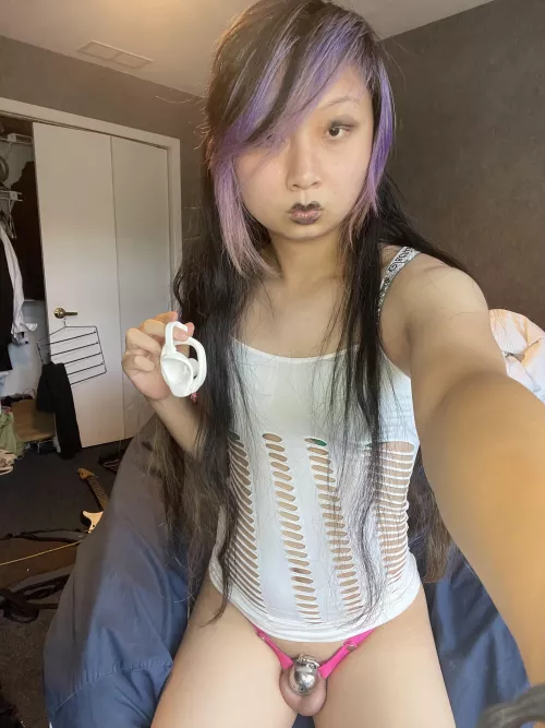 Would you fuck a caged girl?