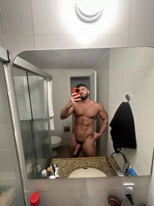 Young boy showed me a big tool