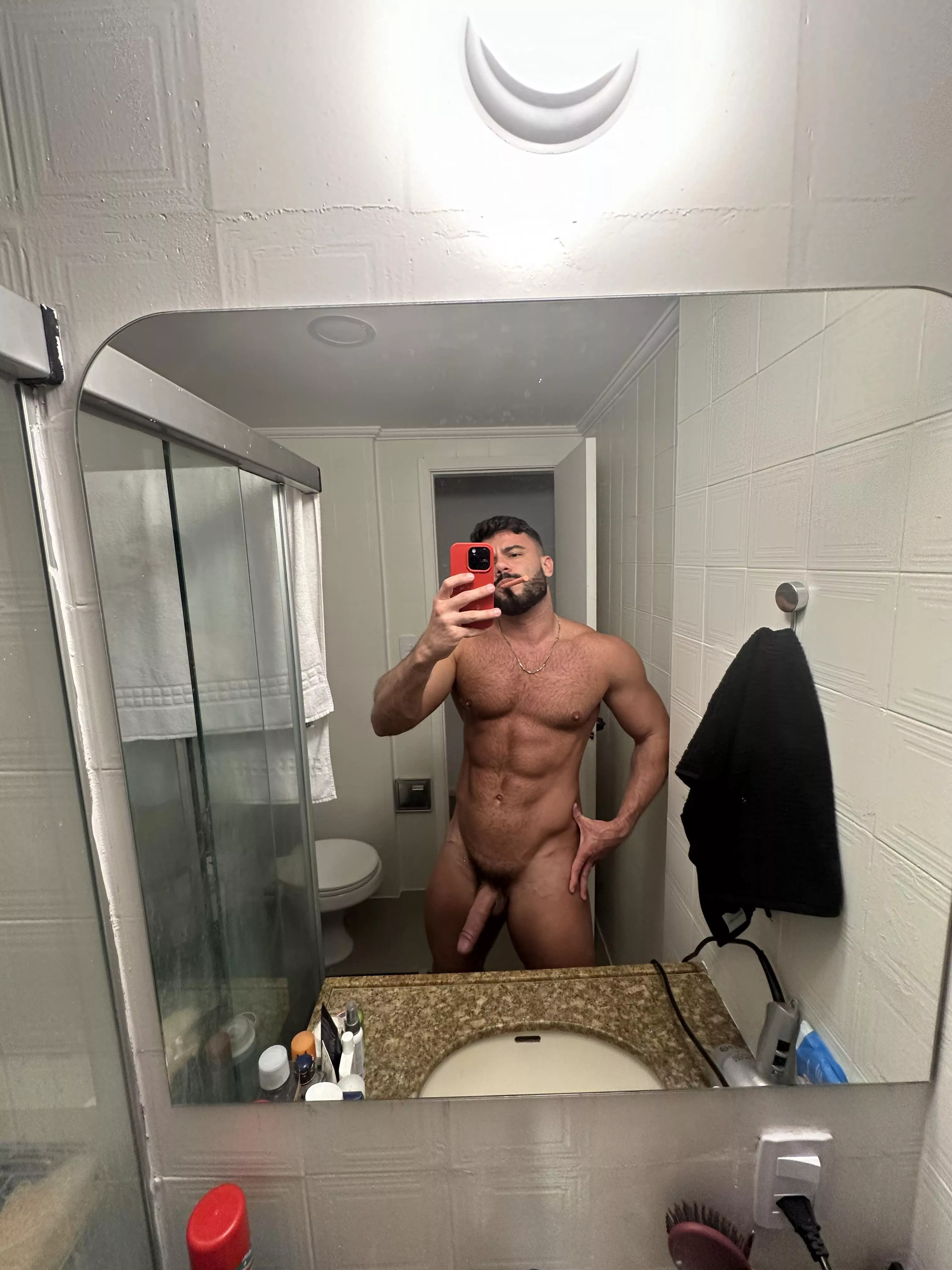 Young boy showed me a big tool