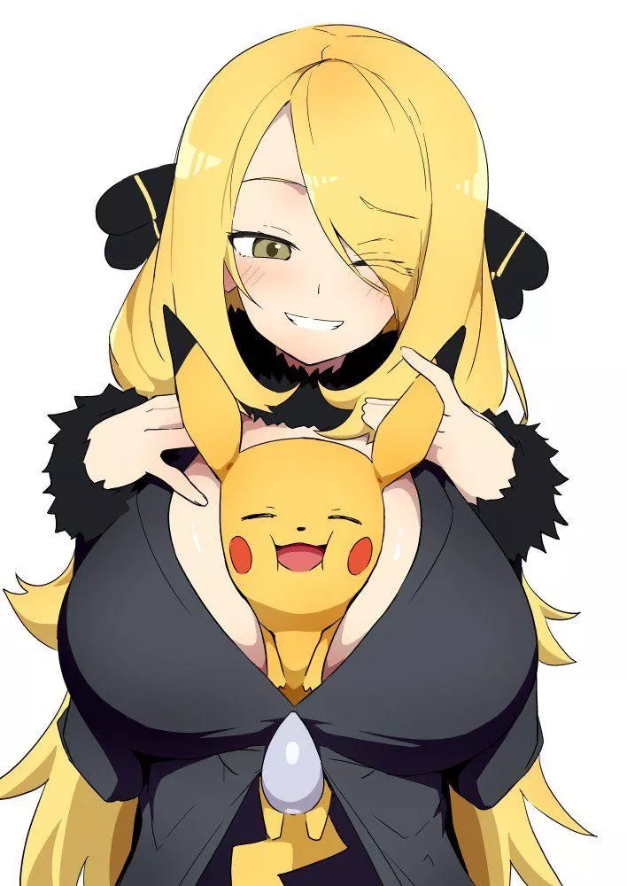 Cynthia/Pikachu - never been so jealous