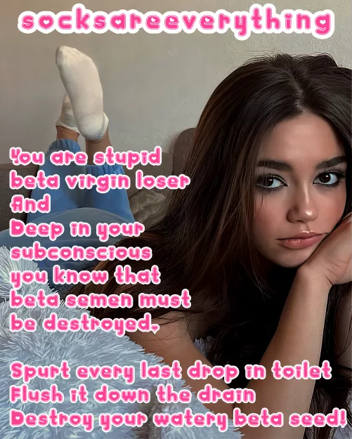 Look at my socks as you admit youre fucking stupid sockssexual beta loser that must kill the spermmies.