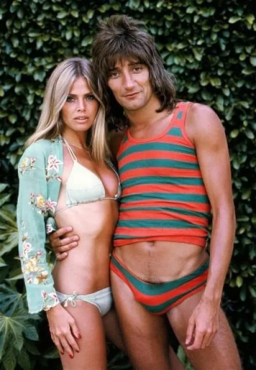 Rod Stewart and Brit Eklund, 1970s