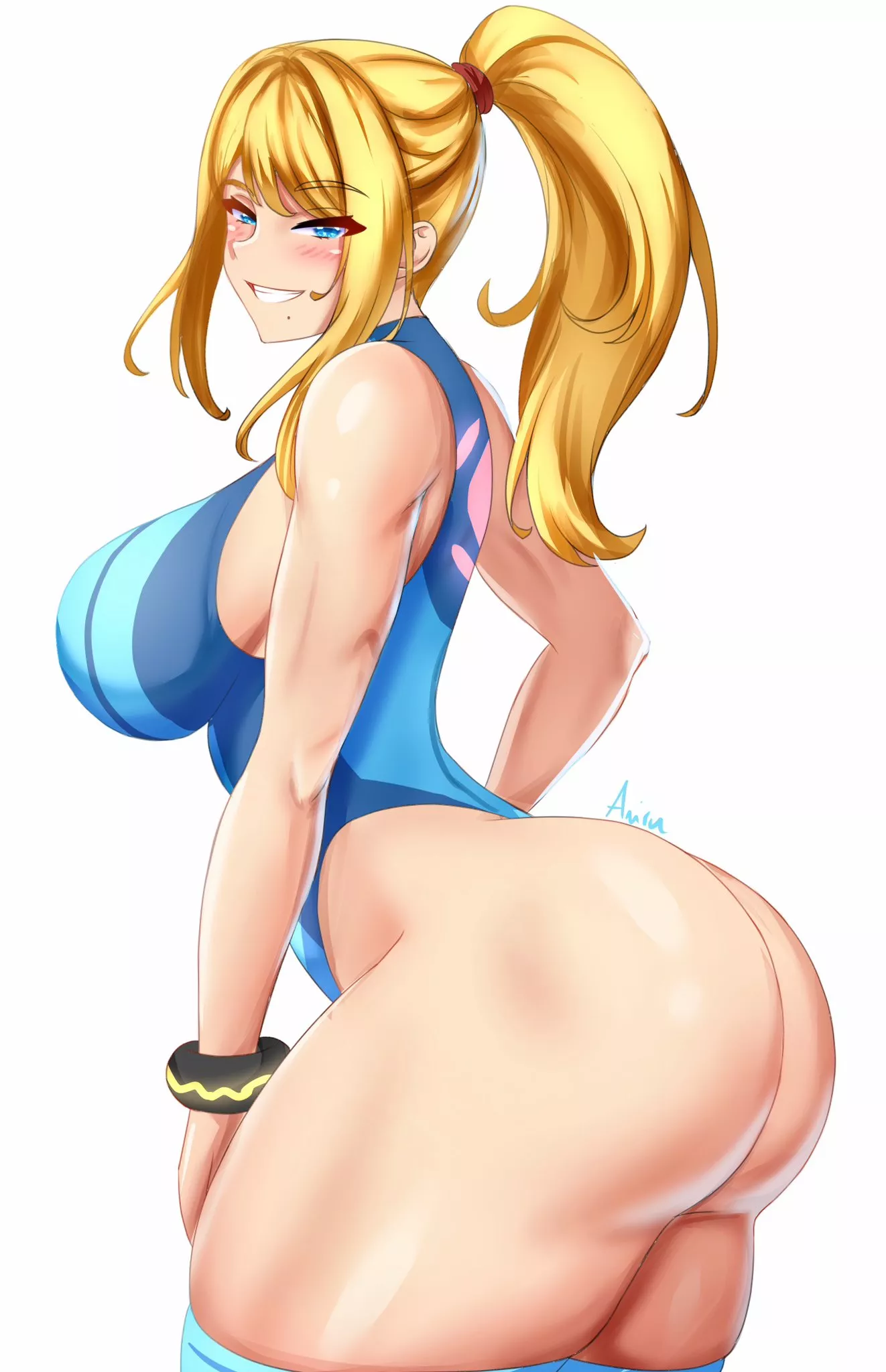 Samus got thicker (anisdrawn)