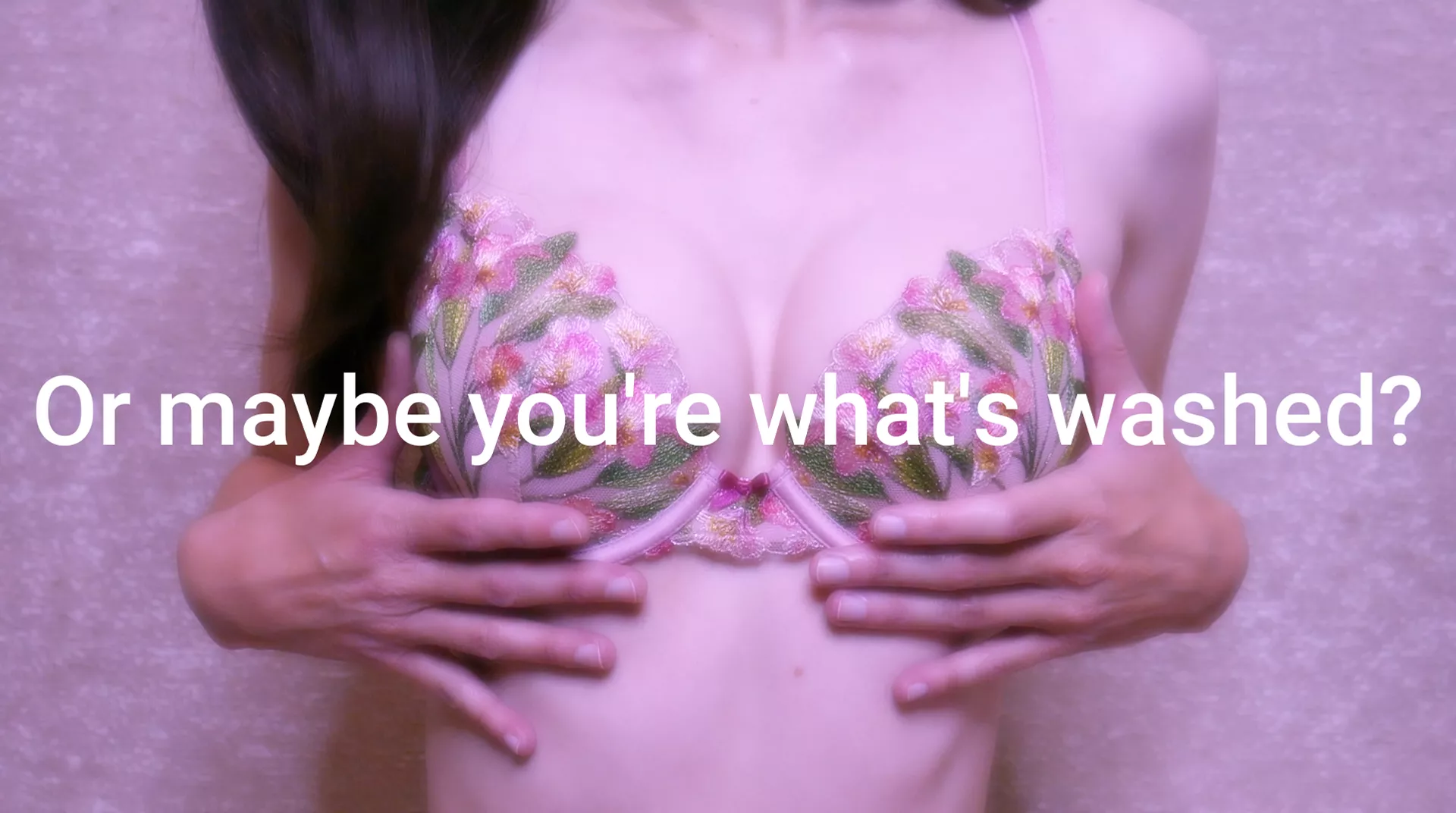 This is a permanence that you can't see. You can't even say goodbye to everything else, right as you can feel that everything else is on its way out. It's going to take more than a few scrubs to try to wash this off.