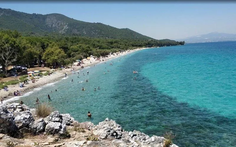 Amazingly clear water and beach
