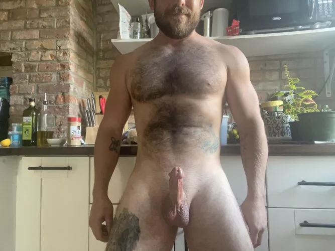 Are you bending over this counter or me?