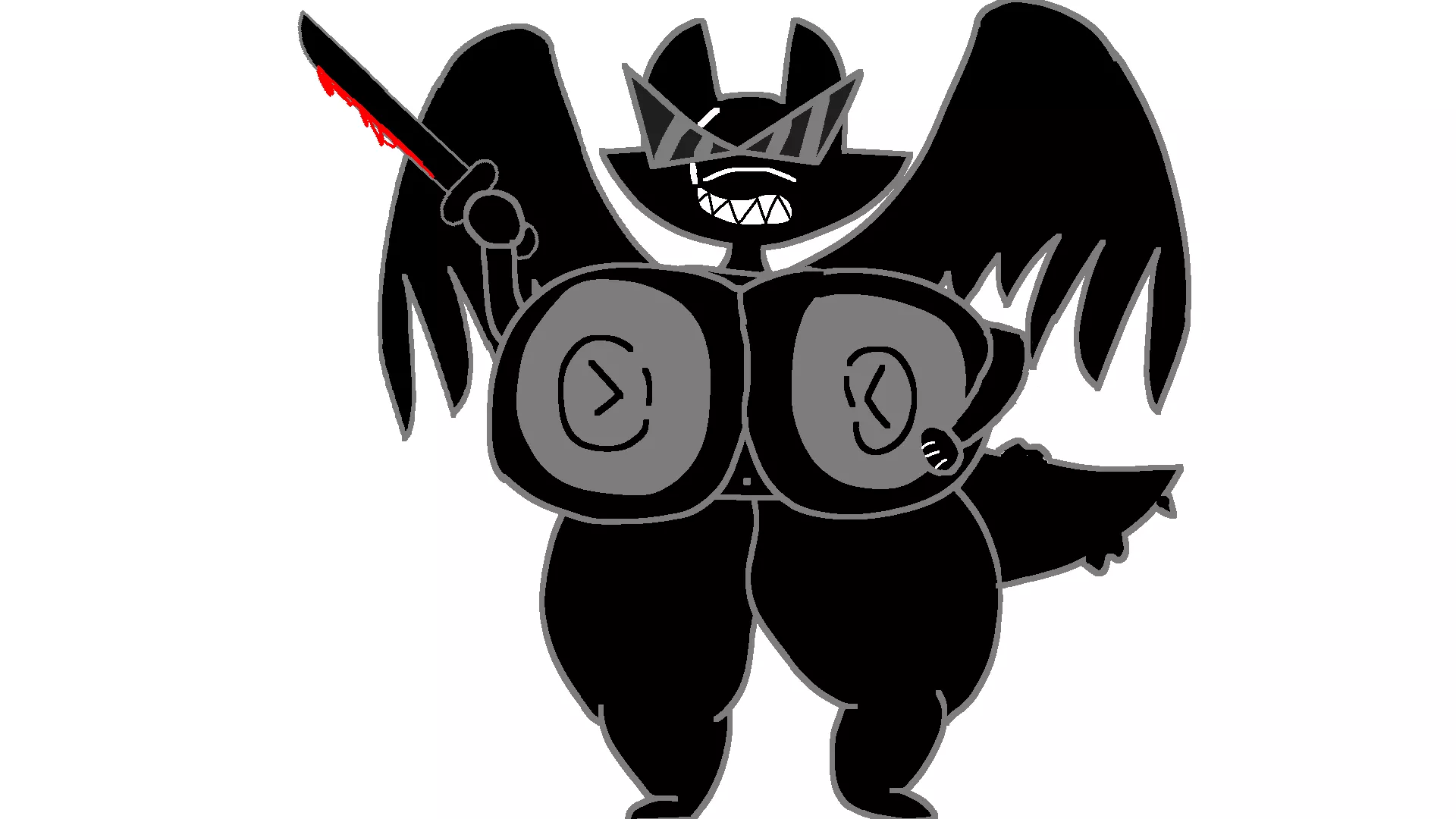 Bec Noir if he was fucking awesome and had fat tits (Art by Me, Big novice)