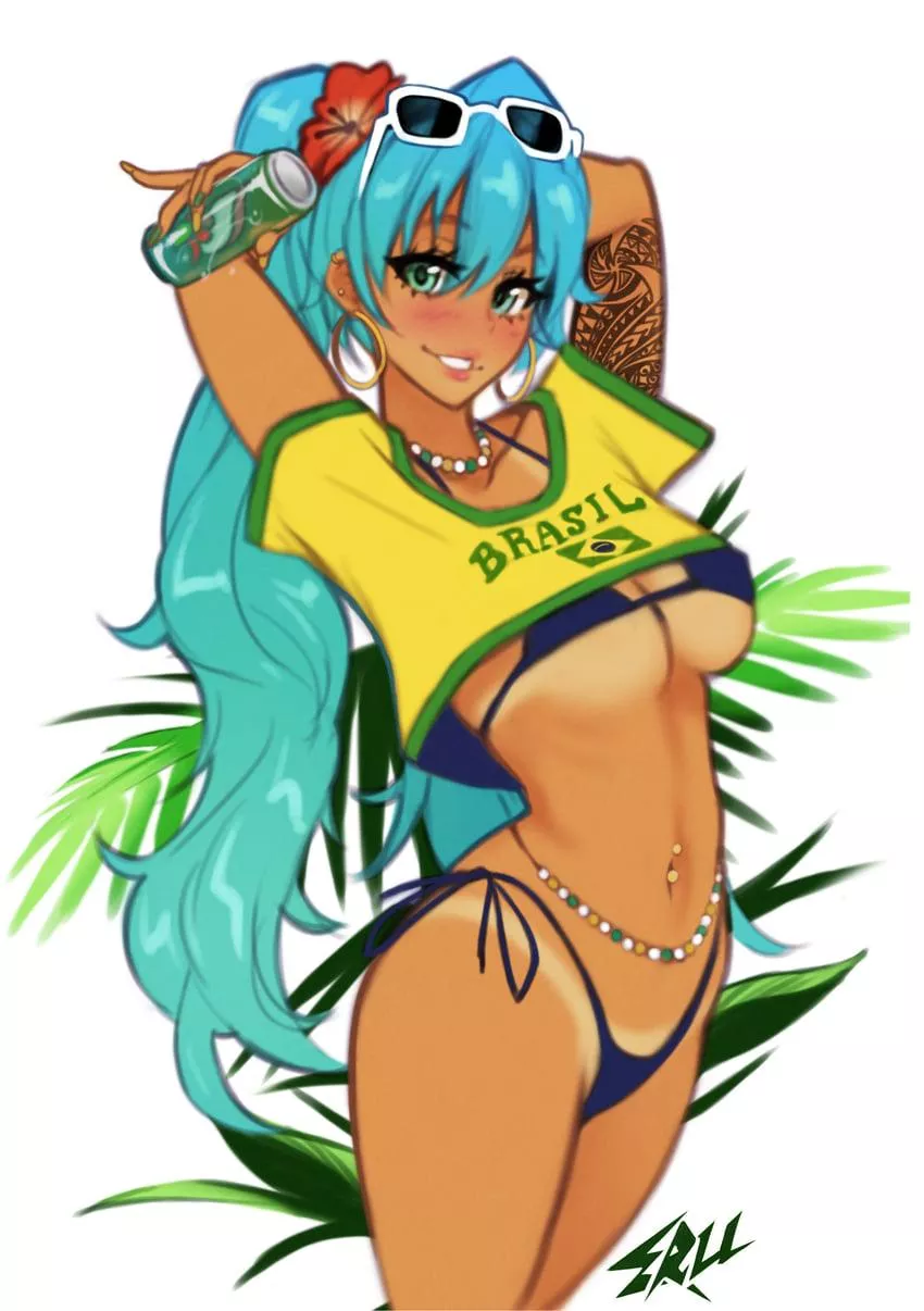 Brazilian miku is so cute 