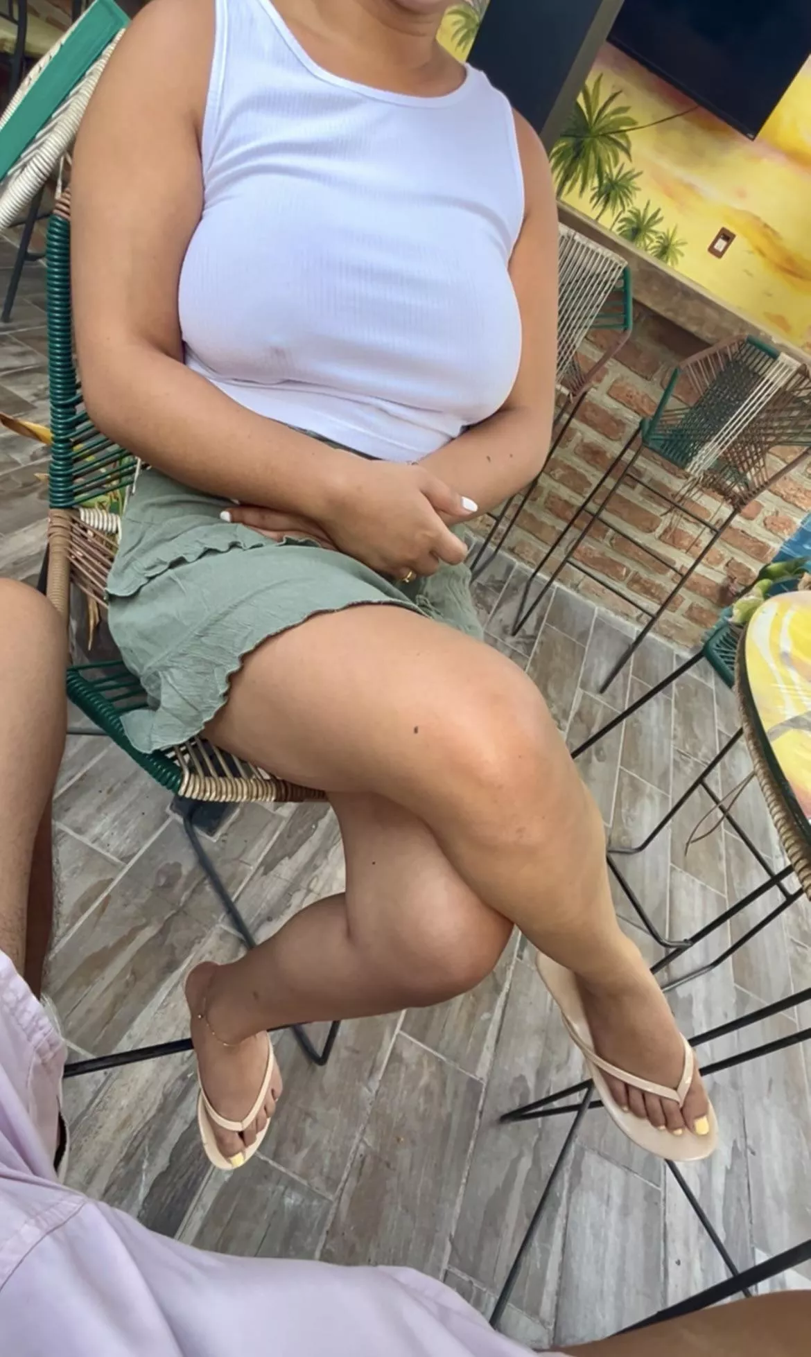 Enjoying a nice drink in this warm weather 