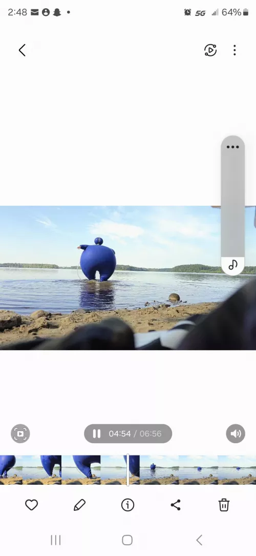 Floating around in inflatable catsuit!!!