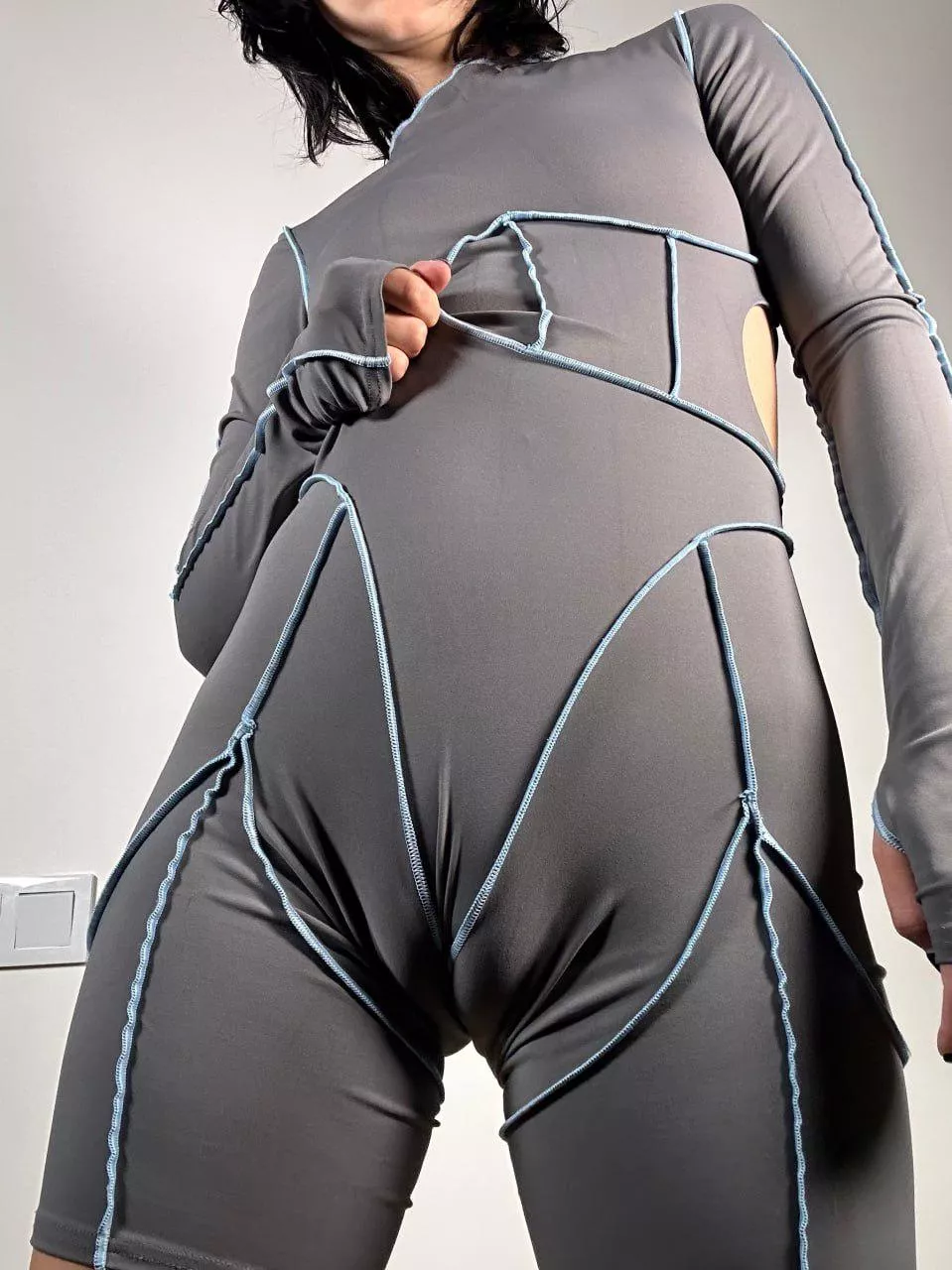 I put them on so you could see the outline of my pussy