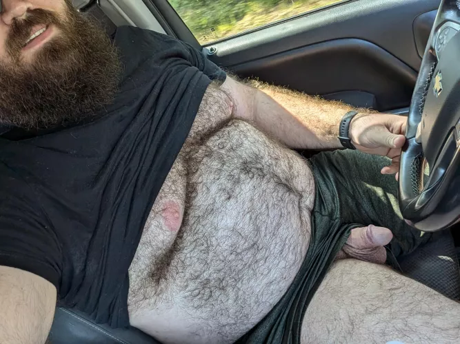 Picking up a grocery order.... You coming over to my window?? 😏😈