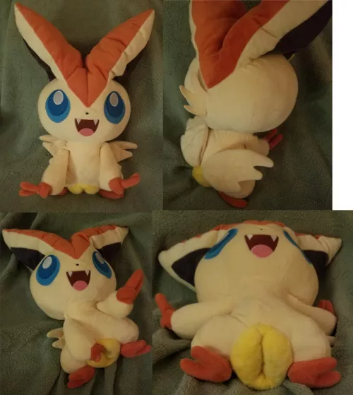 Recently commissioned NSFW fuckable female life size Pokemon Victini with useable fat pussy (Furrysale) [F]