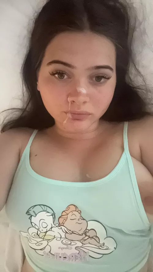 Tried to swallow it all but I failed 